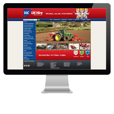 ViC Group UK Hire: CMS Website